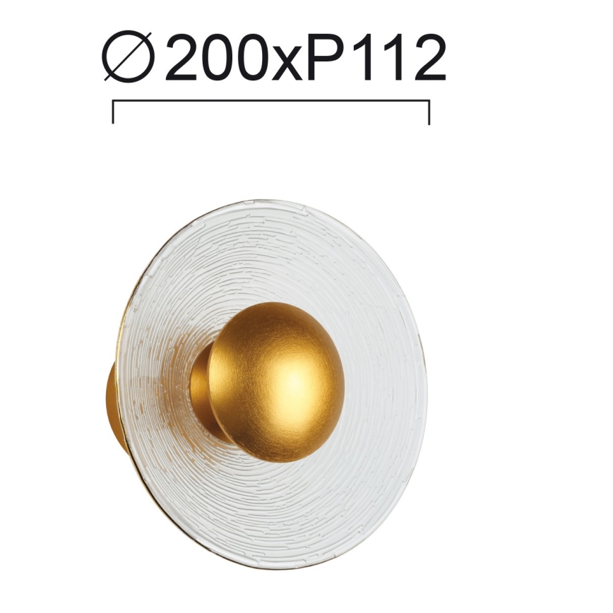 LED zidna svjetiljka GLAMOUR LED/9W/230V zlatna