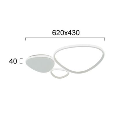 LED zidna svjetiljka HELIX LED/33W/230V siva