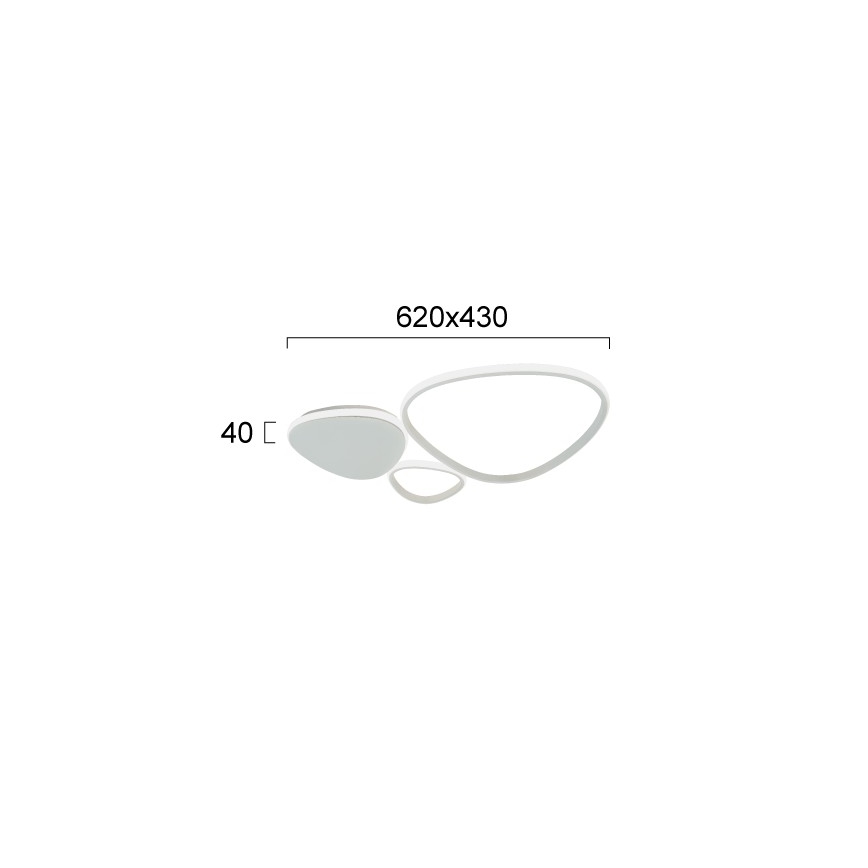 LED zidna svjetiljka HELIX LED/33W/230V siva