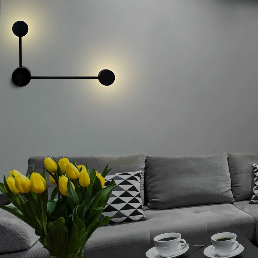 LED Zidna svjetiljka JOY 2xGX53/6W/230V crna