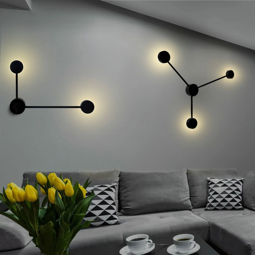 LED Zidna svjetiljka JOY 3xGX53/6W/230V crna