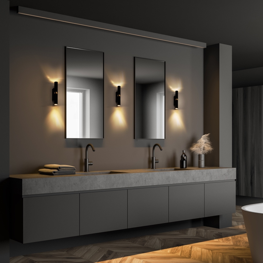 LED Zidna svjetiljka LAGOS 2xG9/3W/230V 4000K crna/zlatna