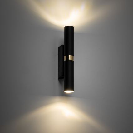 LED Zidna svjetiljka LAGOS 2xG9/3W/230V 4000K crna/zlatna