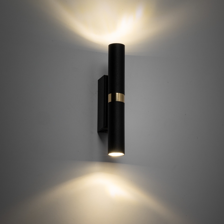 LED Zidna svjetiljka LAGOS 2xG9/3W/230V 4000K crna/zlatna