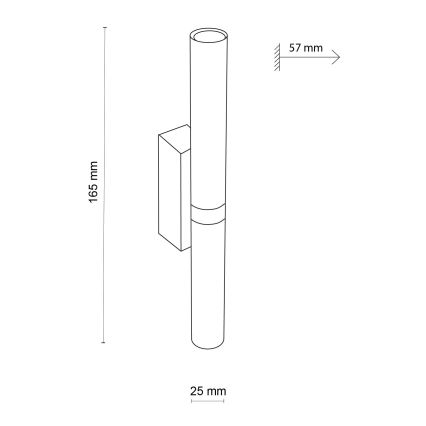 LED Zidna svjetiljka LAGOS 2xG9/3W/230V 4000K crna/zlatna