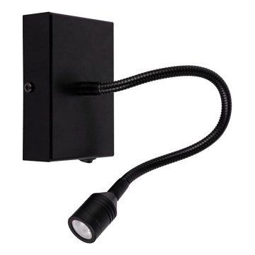 LED Zidna svjetiljka LECTOR LED/2,5W/230V crna