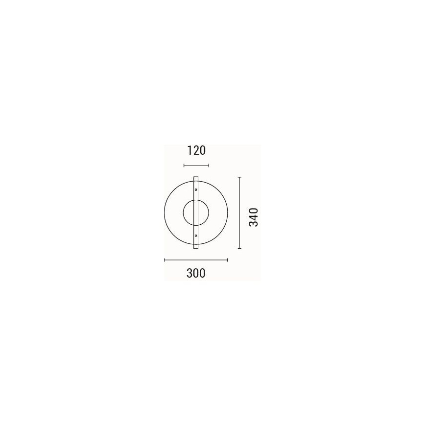 LED Zidna svjetiljka LED/10W/230V 3000K