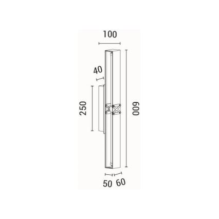 LED Zidna svjetiljka LED/13W/230V 3000K