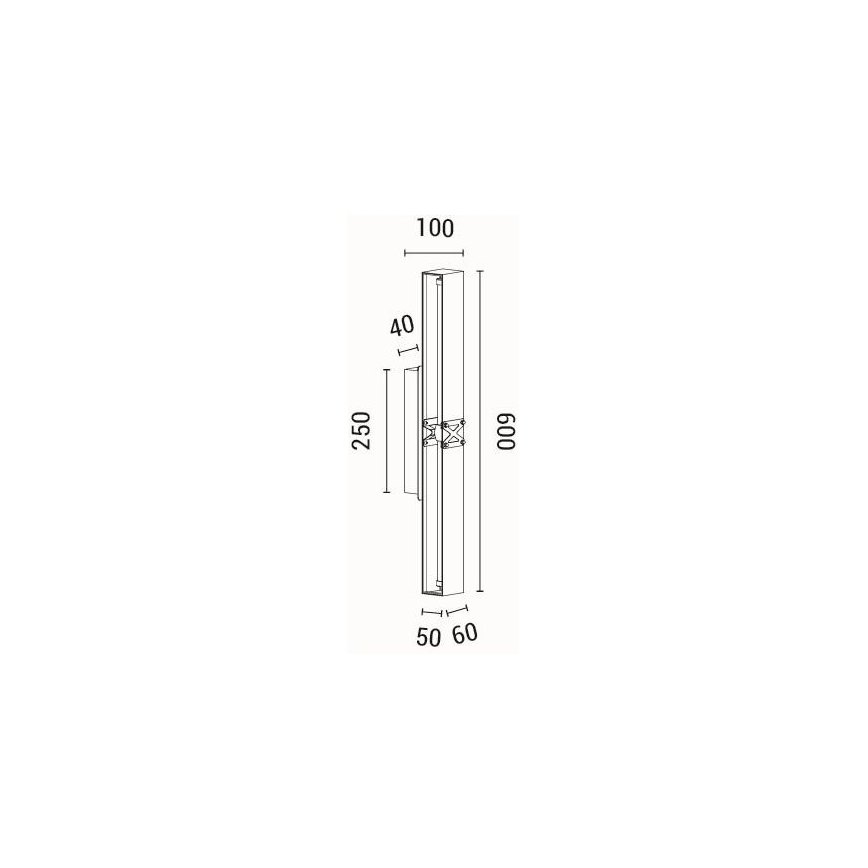 LED Zidna svjetiljka LED/13W/230V 3000K