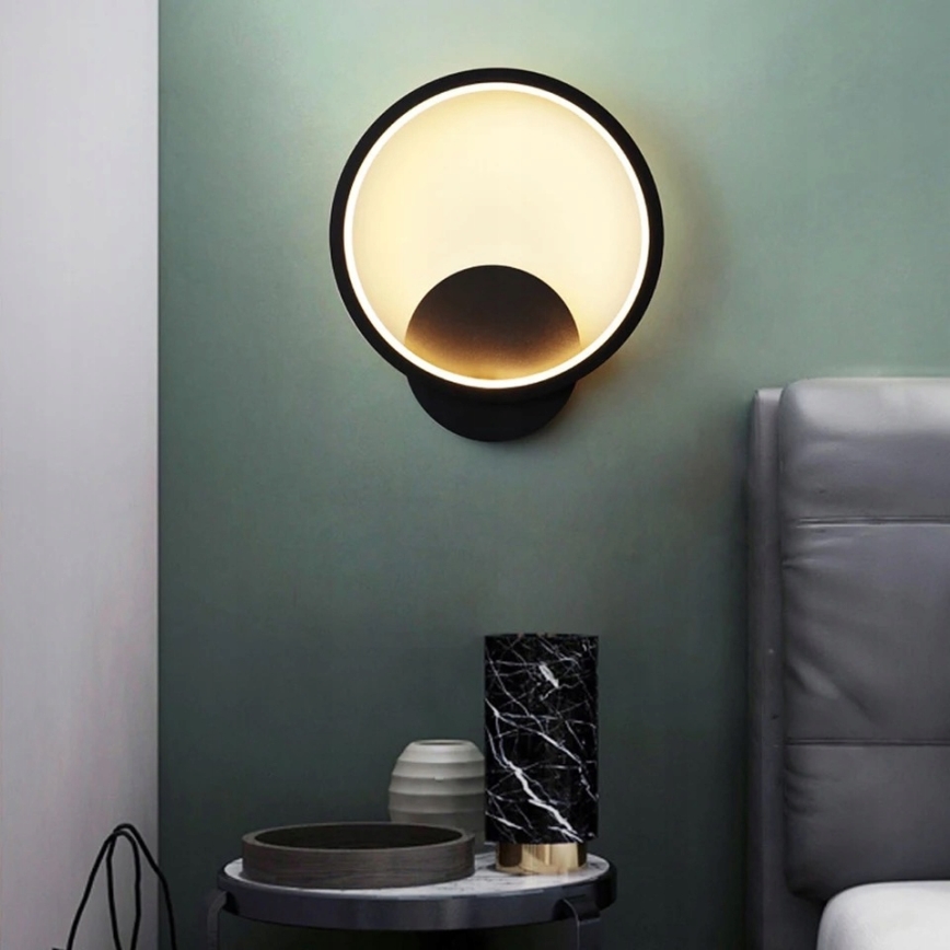 LED zidna svjetiljka LED/14W/230V crna