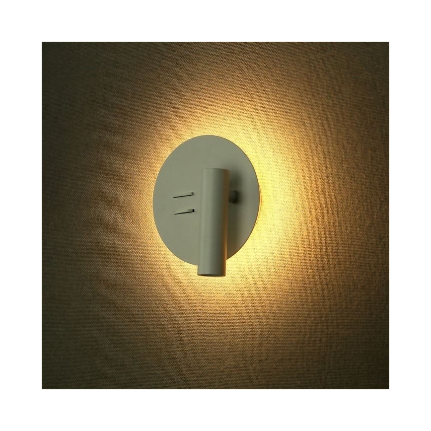 LED Zidna svjetiljka LED/3W/230V + LED/6W/230V 3000K bijela
