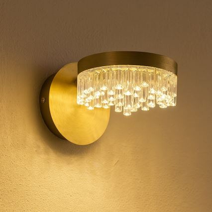 LED zidna svjetiljka LED/4W/230V zlatna