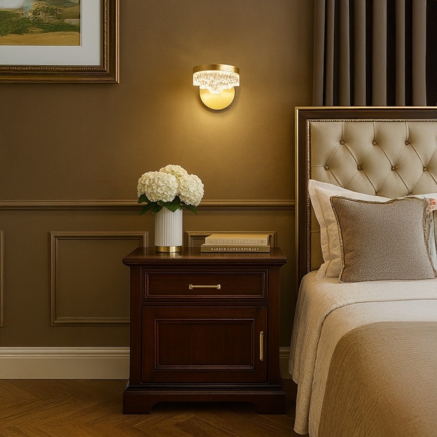 LED zidna svjetiljka LED/4W/230V zlatna