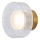 LED Zidna svjetiljka LED/8W/230V 3000K zlatna/prozirna
