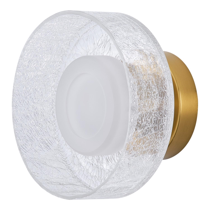 LED Zidna svjetiljka LED/8W/230V 3000K zlatna/prozirna