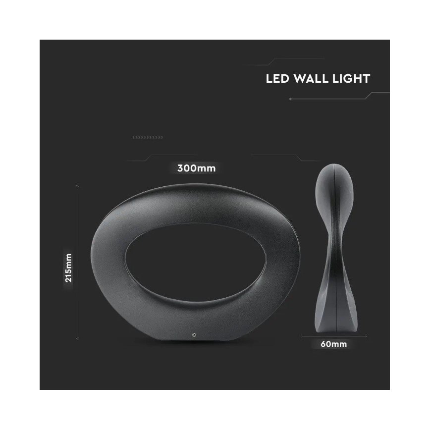 LED Zidna svjetiljka LED/9W/230V