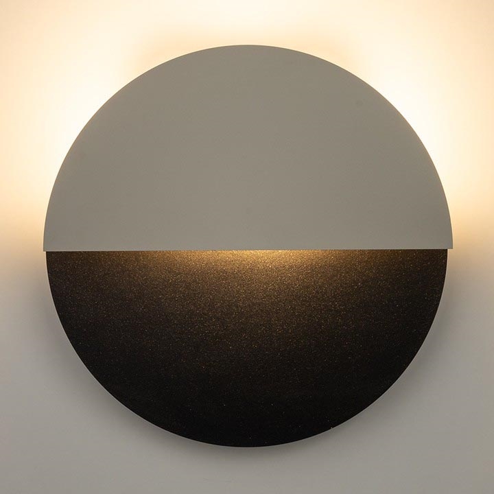 LED Zidna svjetiljka LUNA LED/7W/230V pr. 26 cm crna/bež