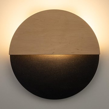 LED Zidna svjetiljka LUNA LED/7W/230V pr. 26 cm crna/bež