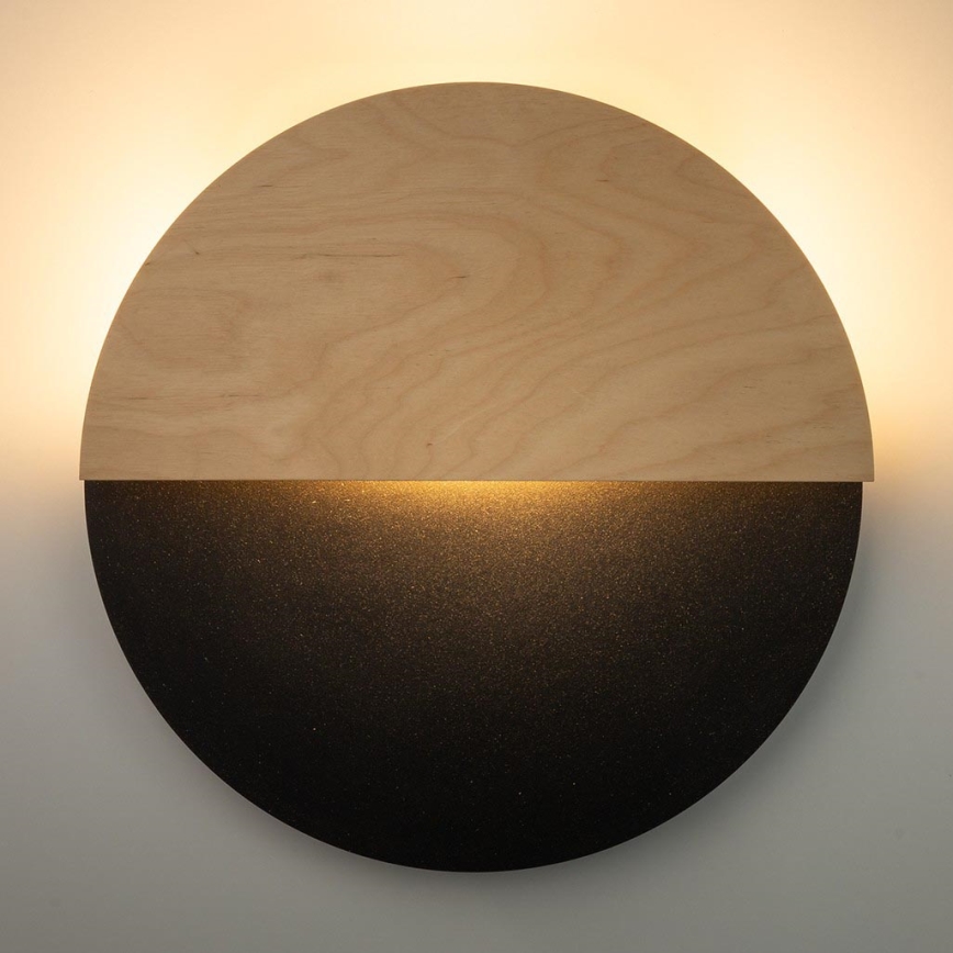 LED Zidna svjetiljka LUNA LED/7W/230V pr. 36 cm crna/bež