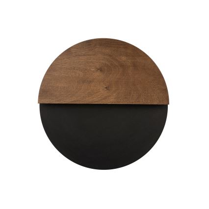LED Zidna svjetiljka LUNA LED/7W/230V pr. 36 cm crna/smeđa