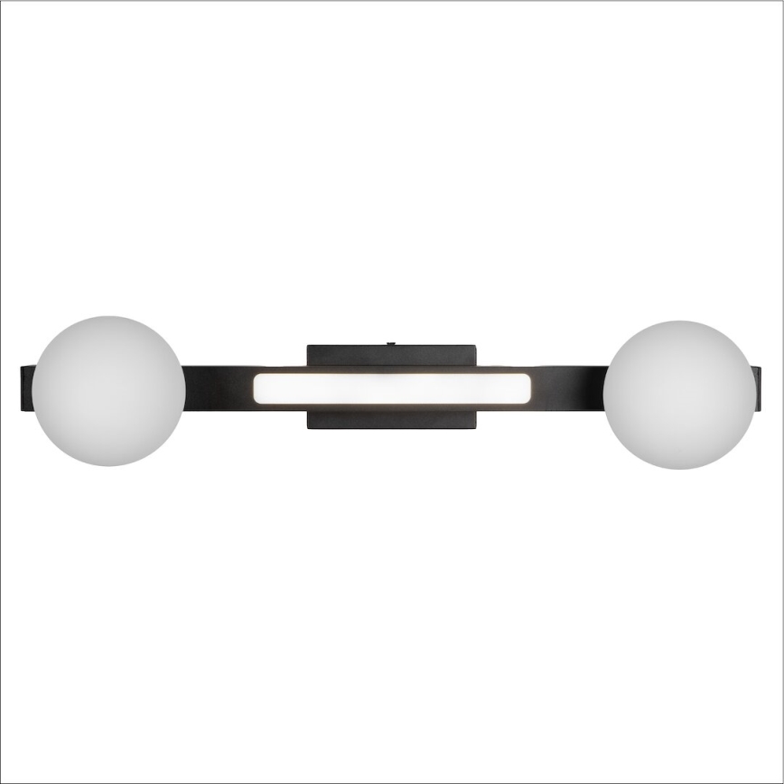 LED Zidna svjetiljka MAGNET LED/13W/230V + 2xG9/60W 3000/4000K crna