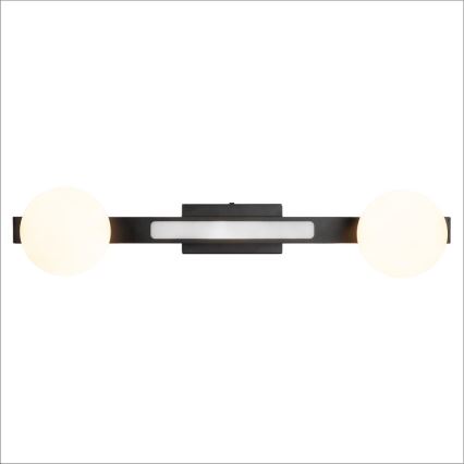 LED Zidna svjetiljka MAGNET LED/13W/230V + 2xG9/60W 3000/4000K crna