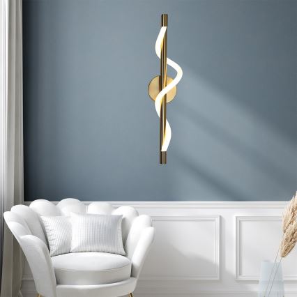 LED zidna svjetiljka MELECA LED/12W/230V 3000/4000/6000K zlatna