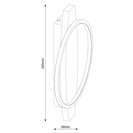 LED zidna svjetiljka MELISA LED/12W/230V borovina