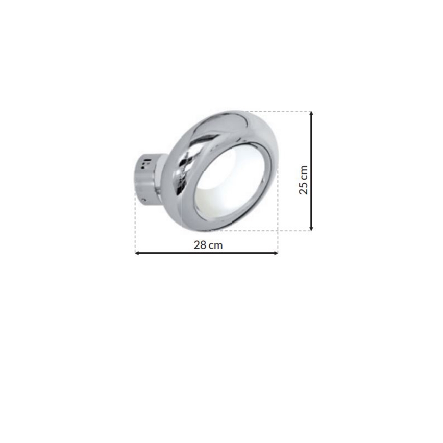 LED Zidna svjetiljka MERCURIO 1xLED/12W/230V
