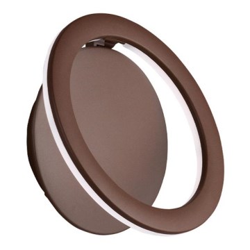 LED zidna svjetiljka PALERMO LED/16W/230V smeđa