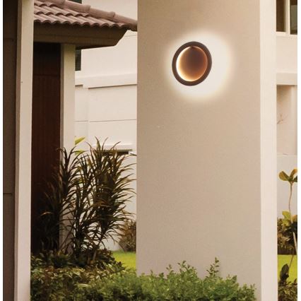 LED zidna svjetiljka PALERMO LED/16W/230V smeđa