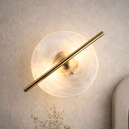 LED zidna svjetiljka RELAX LED/5W/230V zlatna/bijela