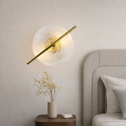 LED zidna svjetiljka RELAX LED/5W/230V zlatna/bijela