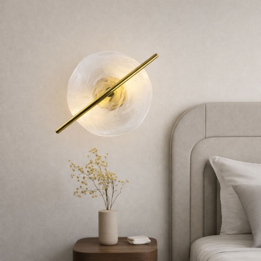 LED zidna svjetiljka RELAX LED/5W/230V zlatna/bijela