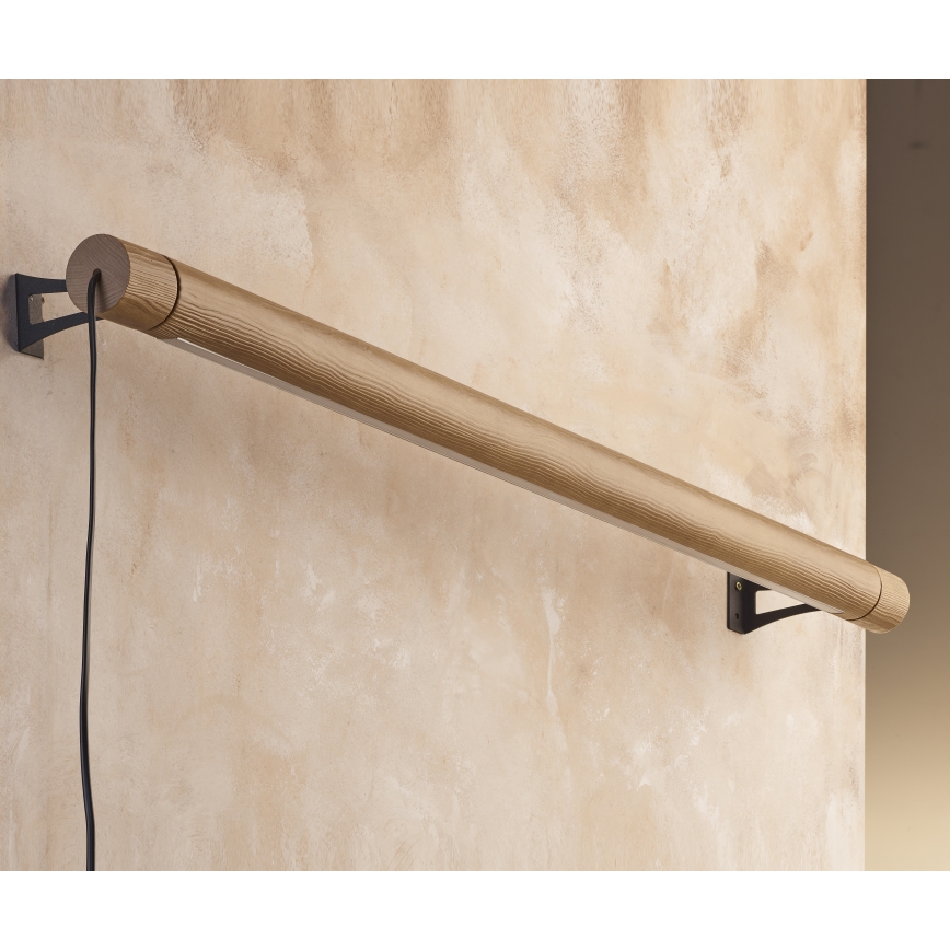 LED Zidna svjetiljka ROLLO LED/30W/230V drvo