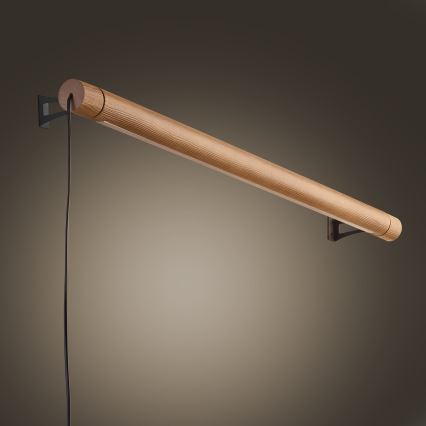 LED Zidna svjetiljka ROLLO LED/30W/230V drvo
