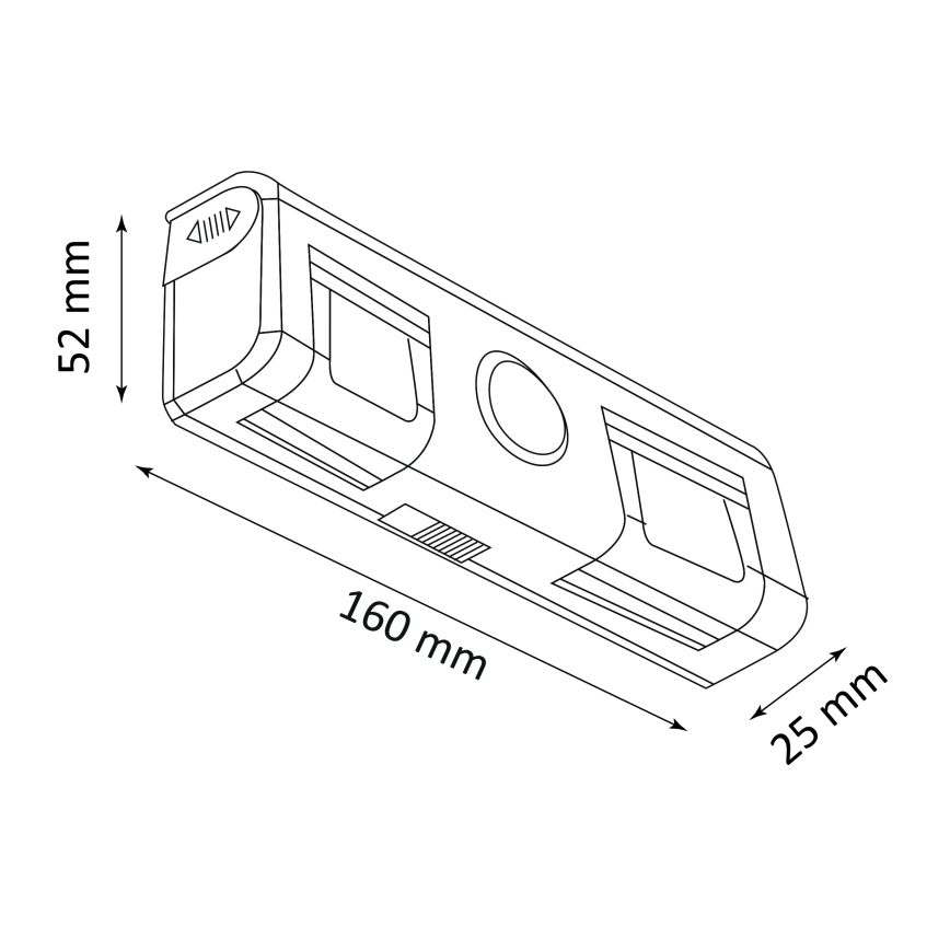 LED Zidna svjetiljka sa senzorom LED/3xAAA/4,5V