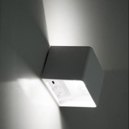 LED Prigušiva zidna dodirna svjetiljka sa senzorom MIRI LED/2,5W/3,7V 3000/4000/6400K 4000 mAh bijela