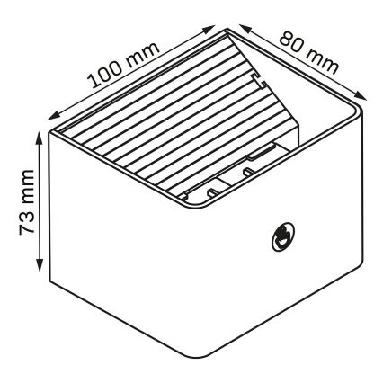 LED Prigušiva zidna dodirna svjetiljka sa senzorom MIRI LED/2,5W/3,7V 3000/4000/6400K 4000 mAh bijela