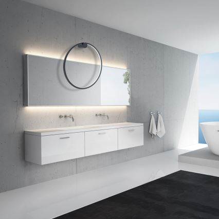 LED Zidna svjetiljka SATURNO LED/25W/230V promjer 50 cm IP44 antracit