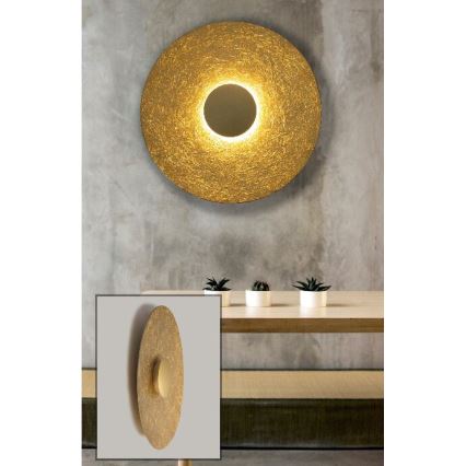 LED Zidna svjetiljka SOLE LED/7W/230V pr. 44 cm zlatna