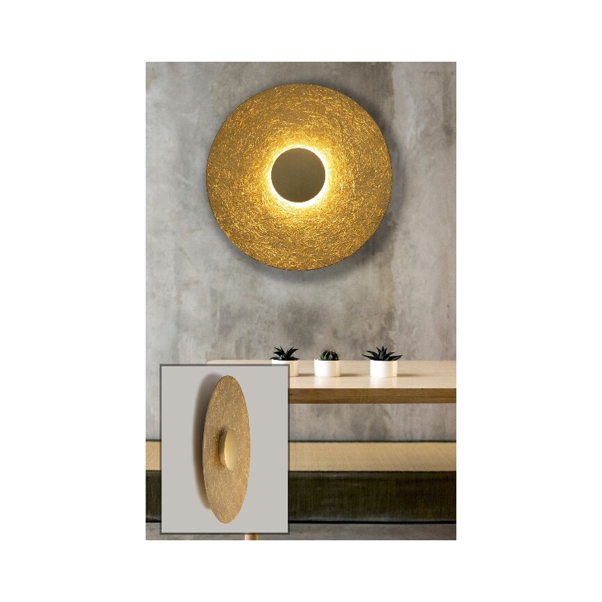 LED Zidna svjetiljka SOLE LED/7W/230V pr. 44 cm zlatna