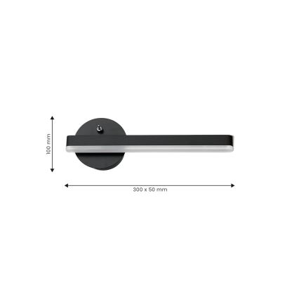 LED Zidna svjetiljka SYDNEY LED/6W/230V crna