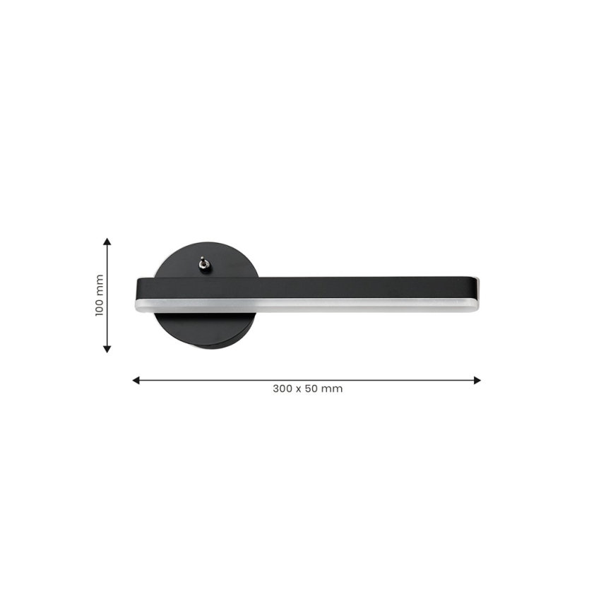LED Zidna svjetiljka SYDNEY LED/6W/230V crna