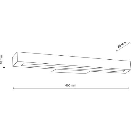 LED Zidna svjetiljka TEO LED/8W/230V 3000K bor