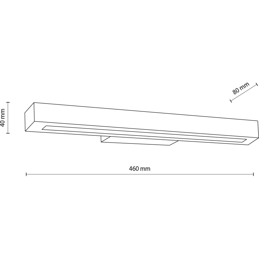LED Zidna svjetiljka TEO LED/8W/230V 3000K bor