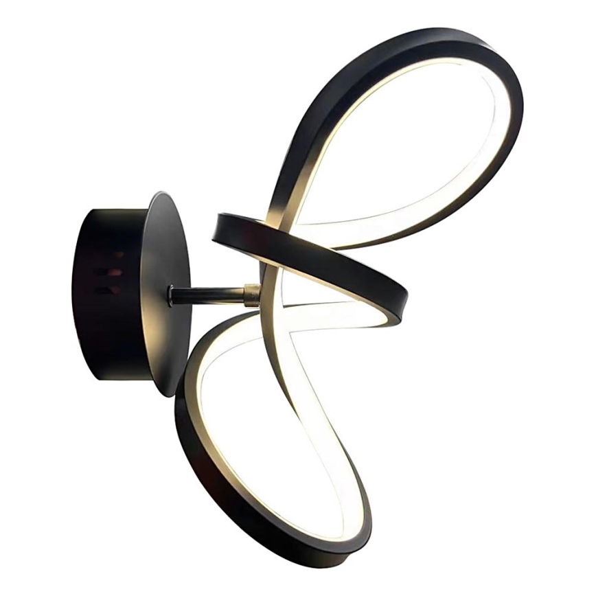 LED Zidna svjetiljka TESORO LED/15W/230V crna