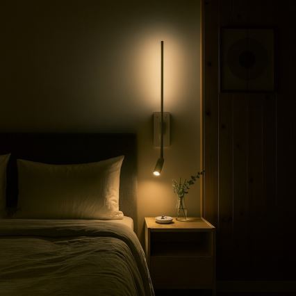 LED zidna svjetiljka TORCH LED/6W/230V + LED/3W bijela