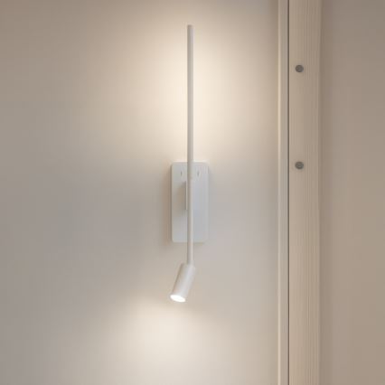 LED zidna svjetiljka TORCH LED/6W/230V + LED/3W bijela