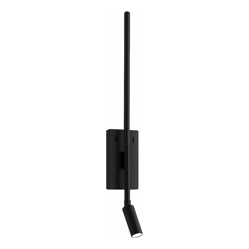 LED zidna svjetiljka TORCH LED/6W/230V + LED/3W crna